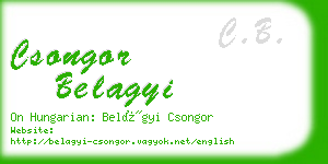 csongor belagyi business card